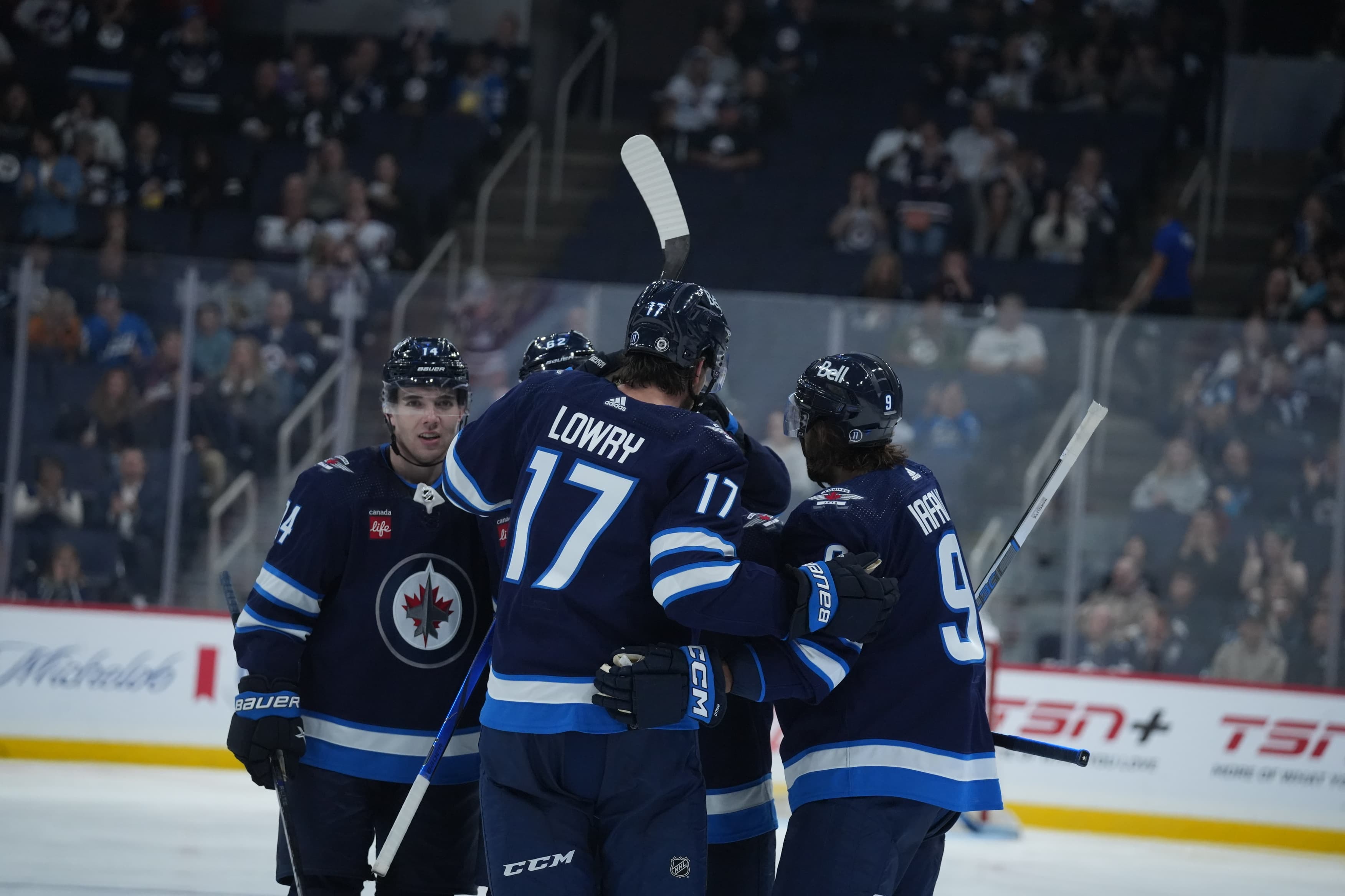 Calgary Skates In Their Final Preseason Game Against Winnipeg