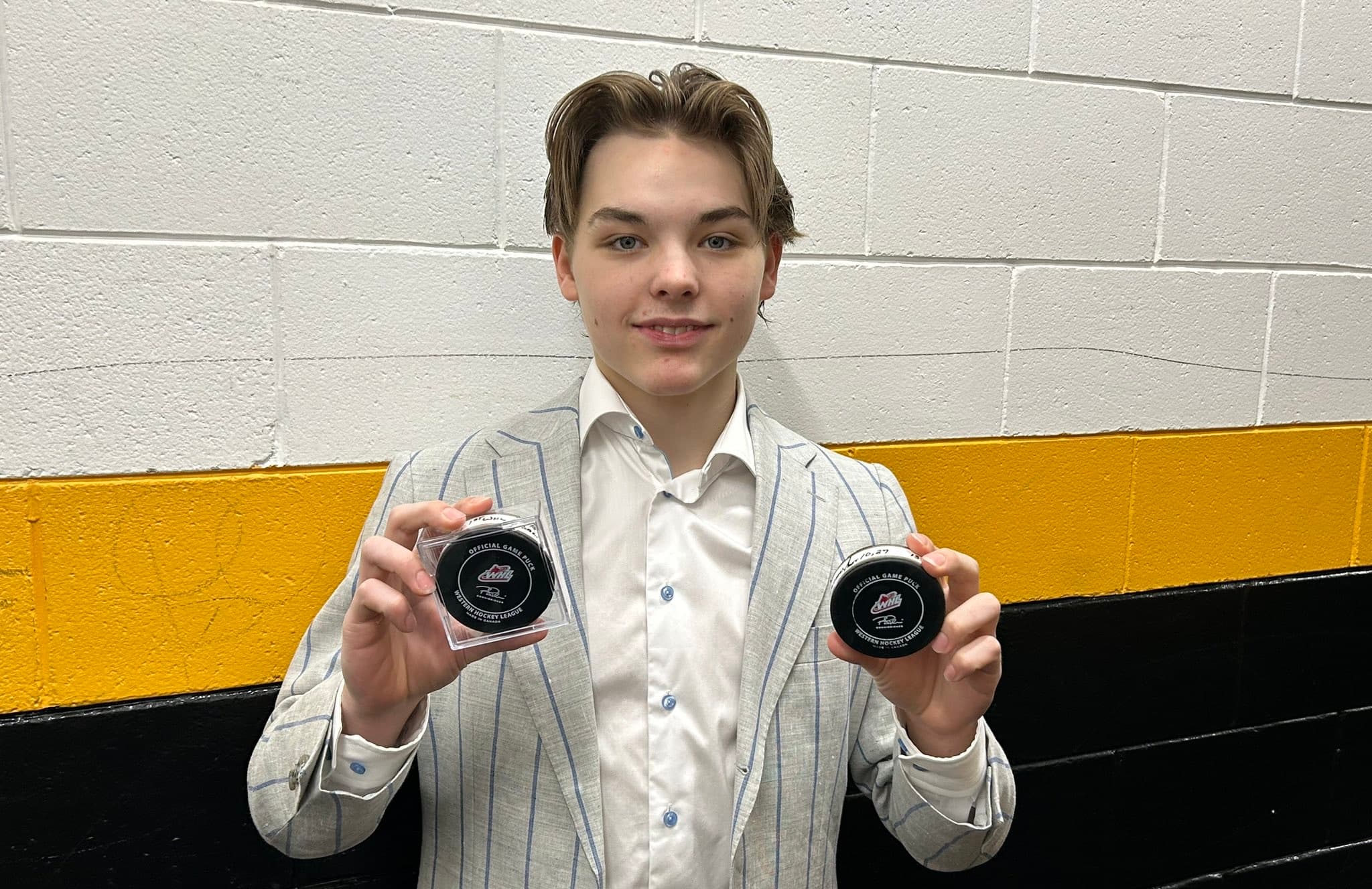 Brandon's Jaxon Jacobson Make History, Scores Twice as 14-Year-Old