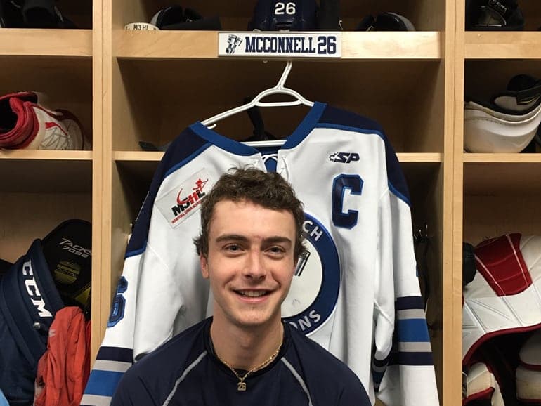 Pistons McConnell Receives IBAM/MJHL Scholarship