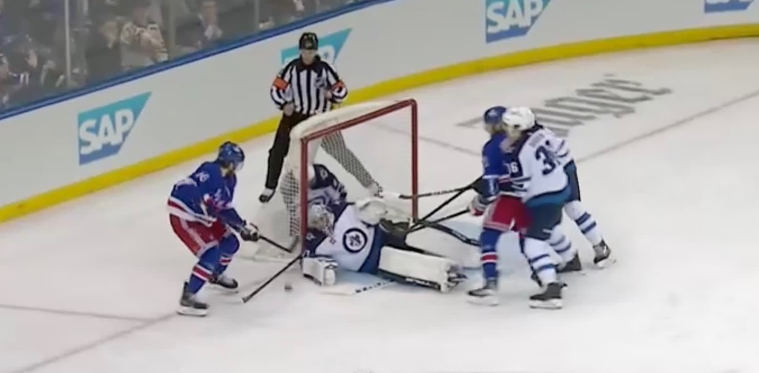 Hellebuyck Magnificent as Jets Beat Rangers